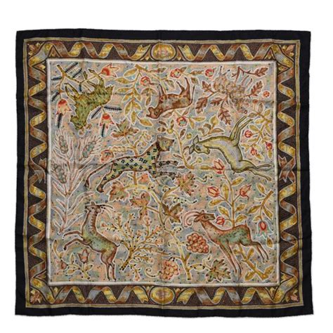 HERMES Silk Pavement Scarf 90 277702 